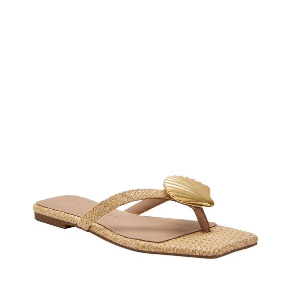 Katy Perry The Camie Shell Sandal Natural Woven Size 8 - Picture 1 of 13